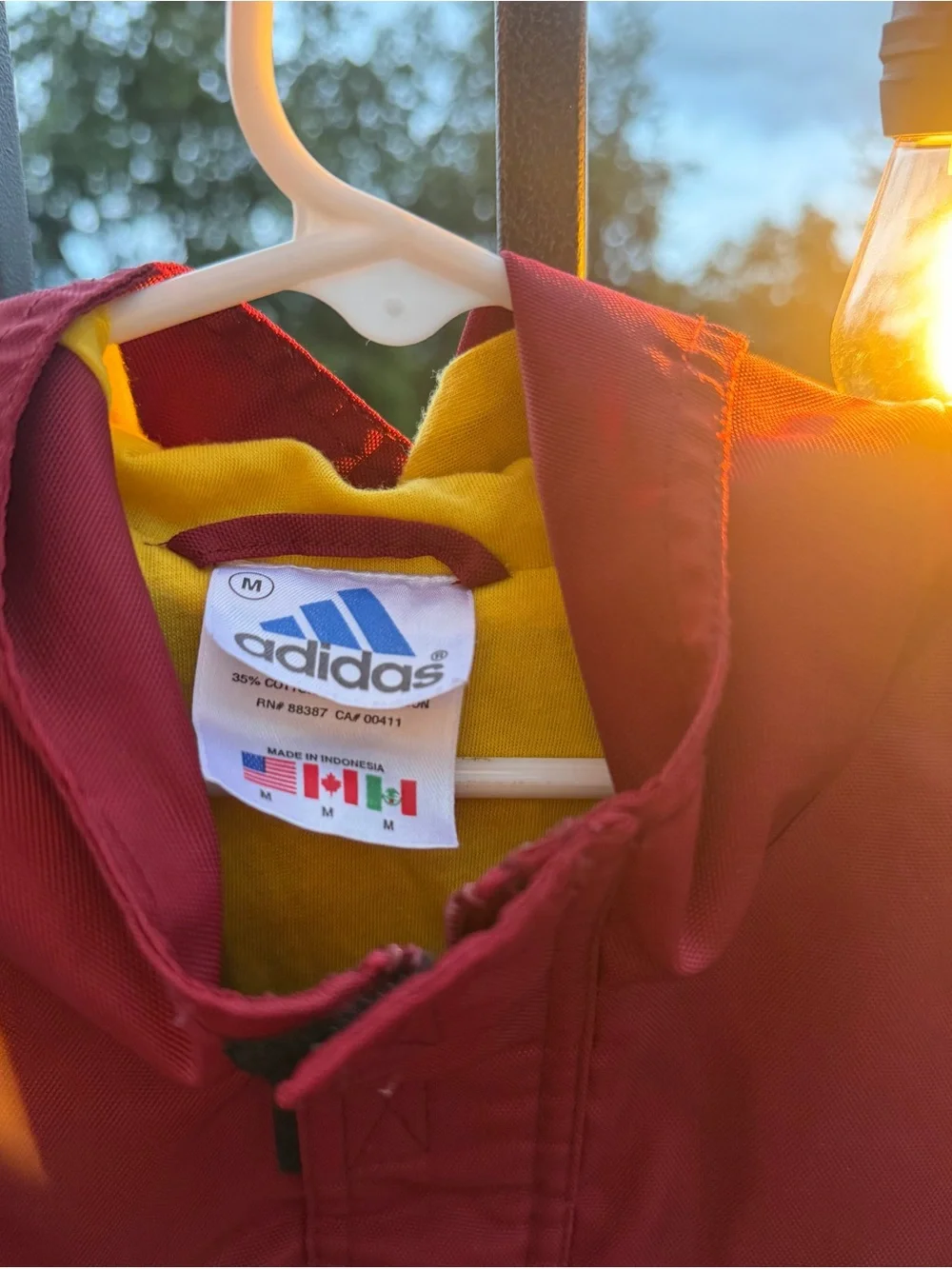 ADIDAS | M 10-12 | Red Navy Pullover Windbreaker Athletic Youth Shell Jacket